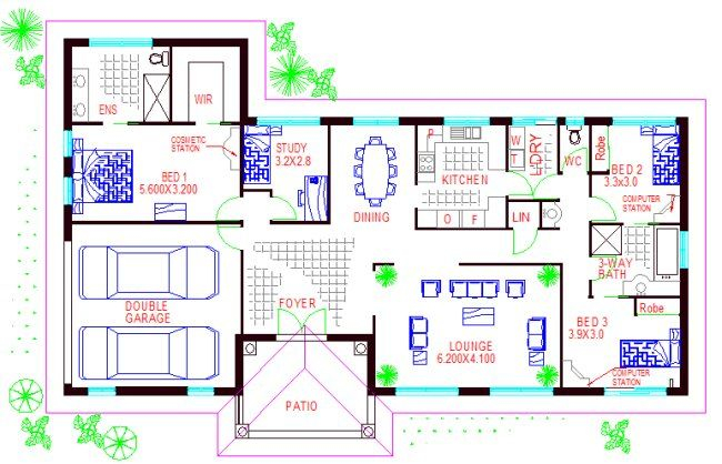 Australian Houses 4 Bedroom Modern Home House Plans Australia 4  - 4 Bedroom House Floor Plans Australia