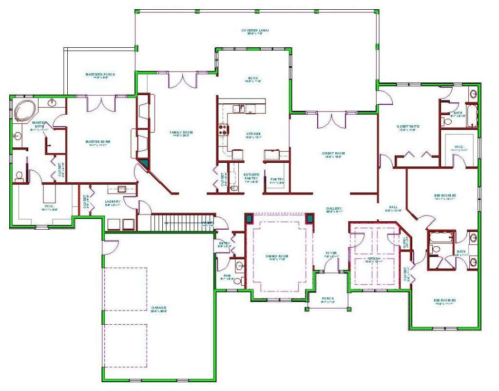 Awesome 6 Bedroom Ranch House Plans New Home Plans Design - 6 Bedroom Ranch House Floor Plans