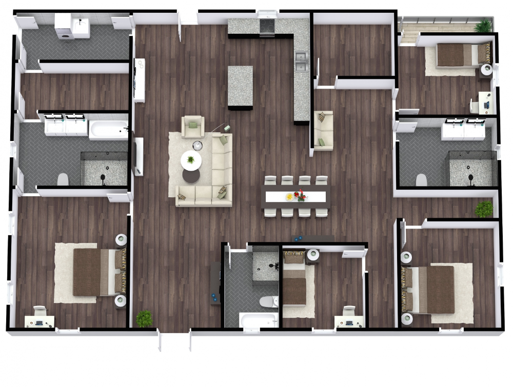 Barndominium House Plan Model 4254 Barndominium Floor Plans Home  - 5 Bedroom Barn House Floor Plans