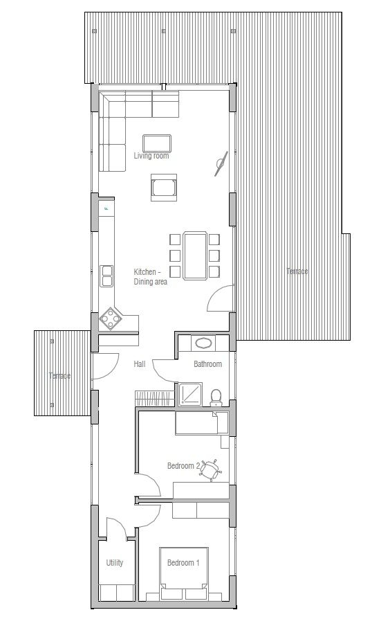 Best 24 One Story House Plans For Long Narrow Lot - Narrow Lot House Plans One Floor Two Bedroom Two-and-a-half Bath