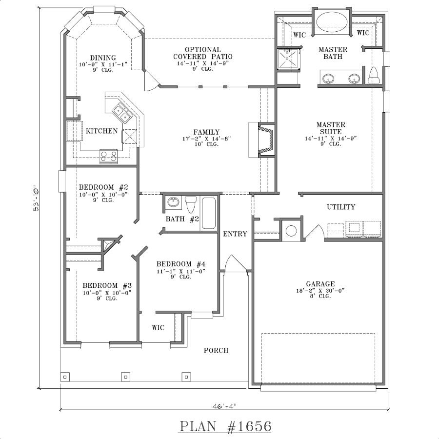 Best 4 Bedroom Open Floor Plans Floorplans click - 4 Bedroom Open Floor House Plans