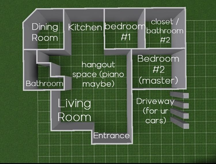 Bloxburg Layout House Layouts Unique House Design House Layout Plans - 1 Bedroom House Floor Plan In Bloxburg