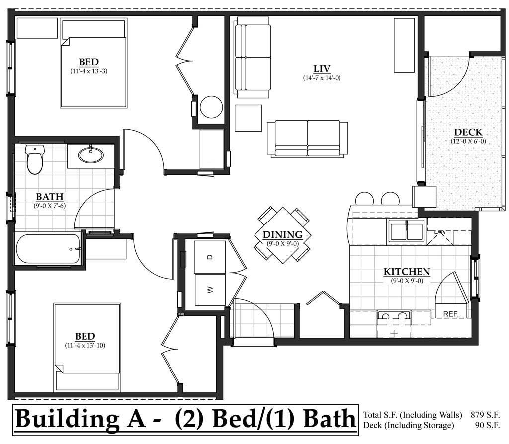 Building A 2 Bedroom The Flats At Terre View - 2 Bedroom House Floor Plans Pdf