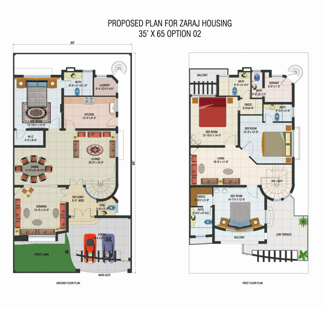 Building Plans Pakistani House - 3 Bedroom House Floor Plans In Pakistan