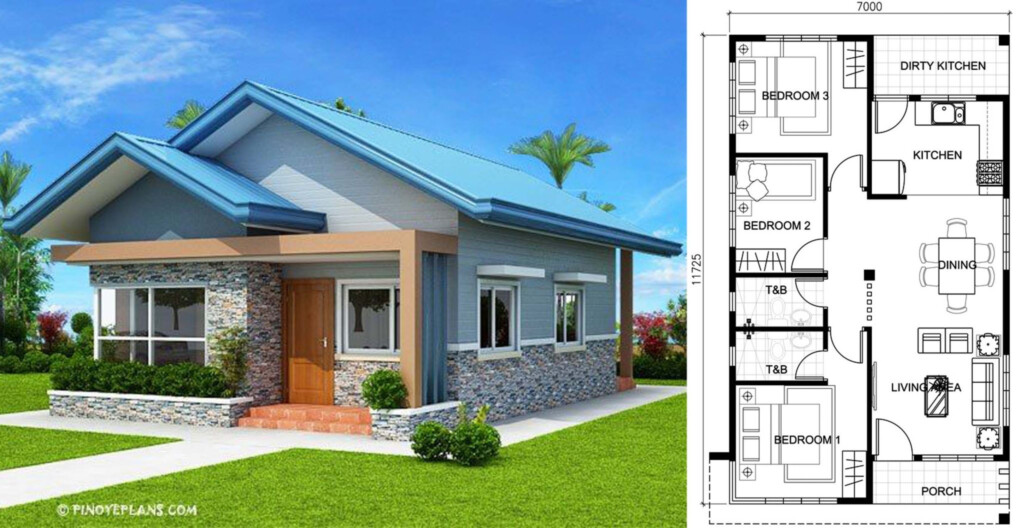 Bungalow House In The Philippines With Floor Plans At Ralph Frawley Blog - Floor Plan 3 Bedroom Bungalow House Philippines