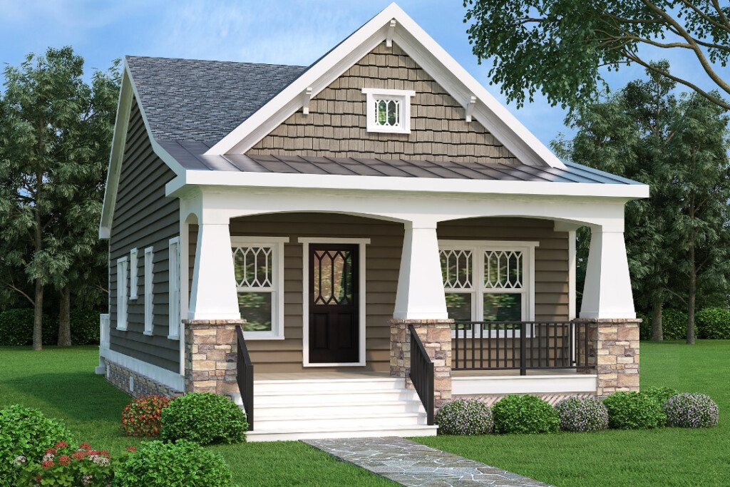 Bungalow Plan 966 Square Feet 2 Bedrooms 1 Bathrooms Roswell - Bungalow House Floor Plan With 2 Bedrooms 1 Bath