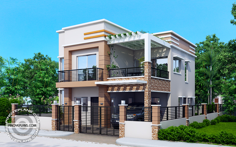 Carlo 4 Bedroom 2 Story House Floor Plan Pinoy EPlans - House Plans 4 Bedroom 2 Floor