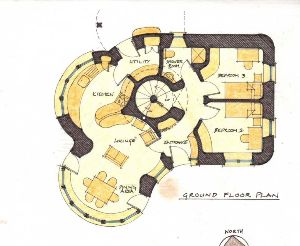 Cob House Plans I Rather Like This Too Houses Cob House Plans Cob  - Single Floor 5 Bedroom Cob House Plans