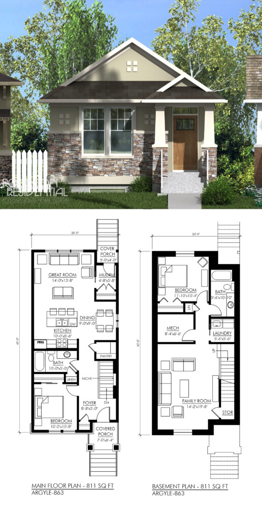 Craftsman Argyle 811 Robinson Plans Craftsman House Plans  - Craftsman House Floor Plans 2 Bedroom