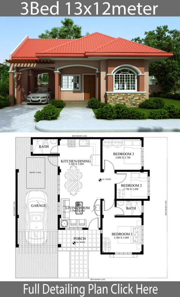 Creating The Perfect Three Bedroom House Plan House Plans - House Three Bedrooms Floor Plan