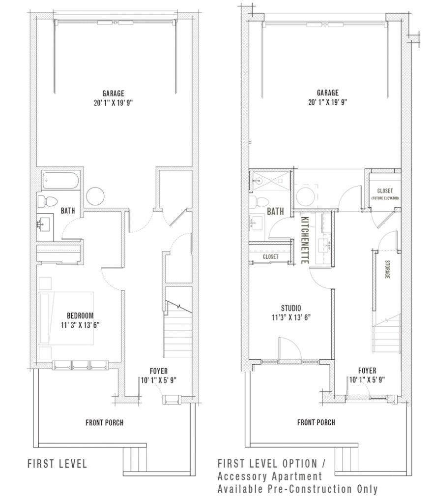 Elliott Row Homes Three Bedroom Floor Plans Elliott Germantown - 3 Bedroom Row House Floor Plan