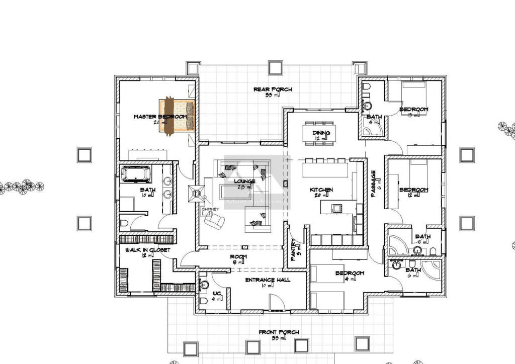 Example Floor Plan For 4 Bedroom Bungalow Floorplans click - 4 Bedroom Bungalow House Design With Floor Plan