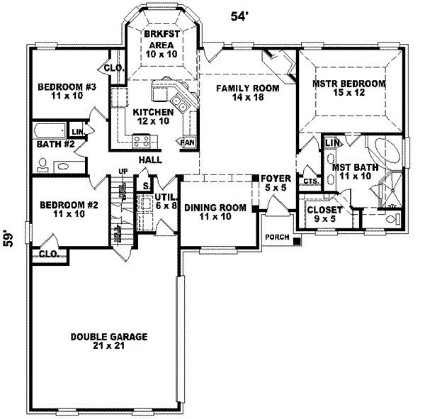 Exploring House Plans 2000 Sq Ft One Level House Plans - One Floor Split Bedroom House Plans 2000 Sf