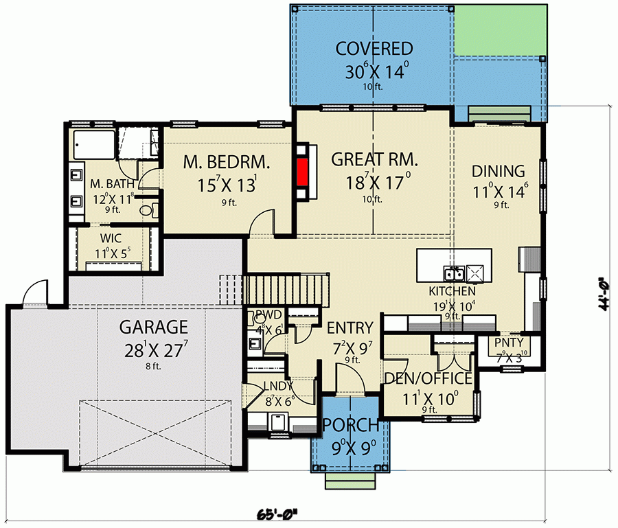 First Floor Master Bedroom Floor Plans Image To U - House Plan 50 Feet Wide Master Bedroom Main First Floor