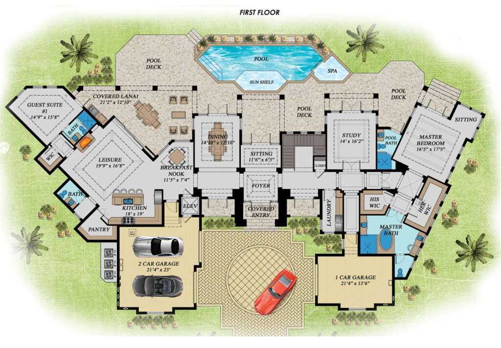 First Floor Master Bedrooms The House Designers - House Plan Master Bedroom Main Floor