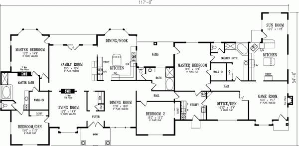 Five Bedroom Home Plan Everyone Will Like Acha Homes - Shop House Floor Plans 5 Bedroom