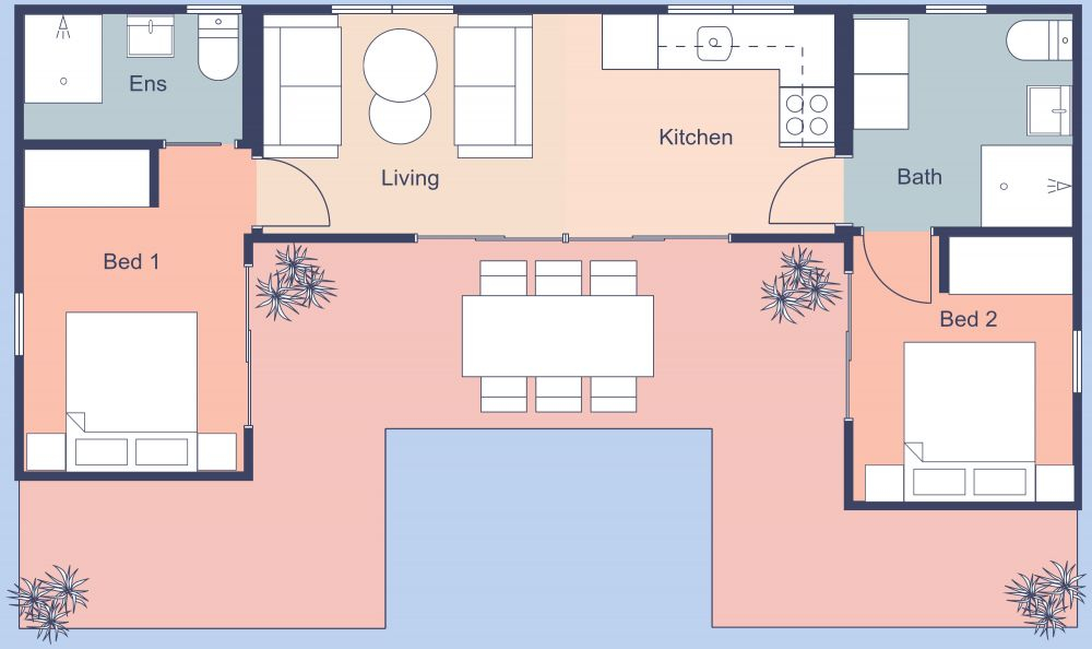 Floor Plan 2 Bedroom Tiny House Interior Viewfloor co - Tiny House Floor Plans 2 Bedroom