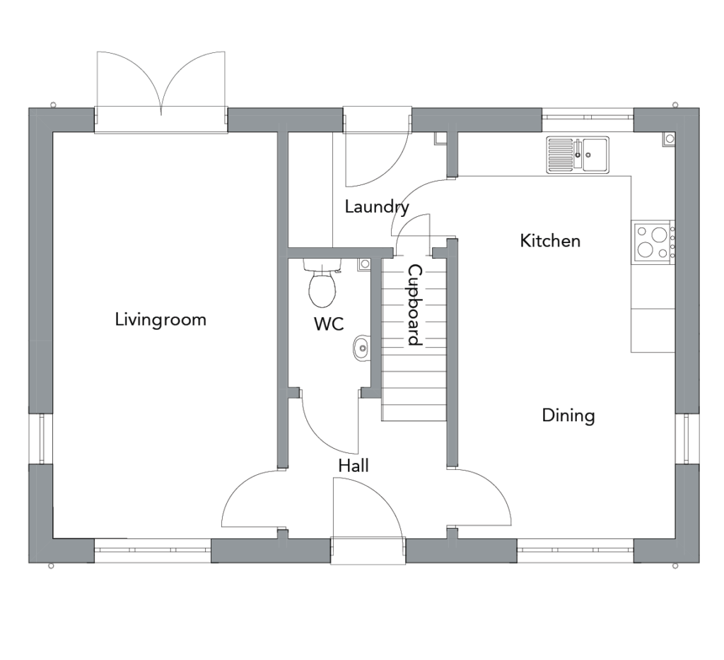 Floor Plan Downstairs Williams Homes - New House Ontario Master Bedroom Downstairs Floor Plans