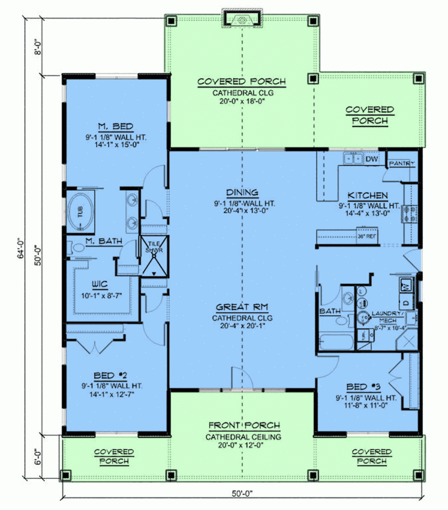 Floor Plan For A 3 Bedroom House Viewfloor co - 1 Floor 3 Bedroom House Plans