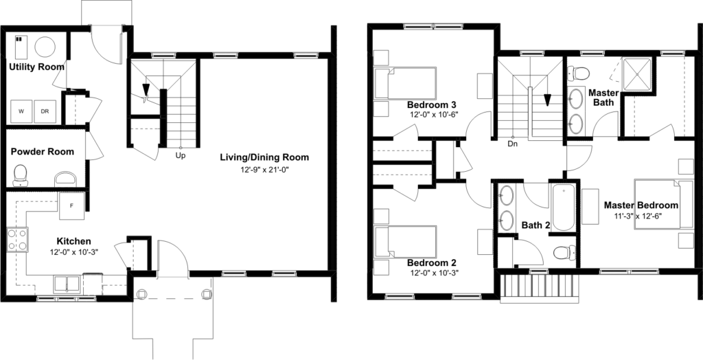 Floor Plans For A 3 Bedroom 2 Bath Floorplans click - 3 Bedroom 2 Bathroom Brick House Floor Plan