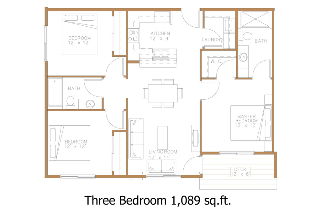 Floor Plans For A 3 Bedroom 2 Bath Floorplans click - Self Help Housing Floor Plans 3 Bedrooms 2 Bathrooms