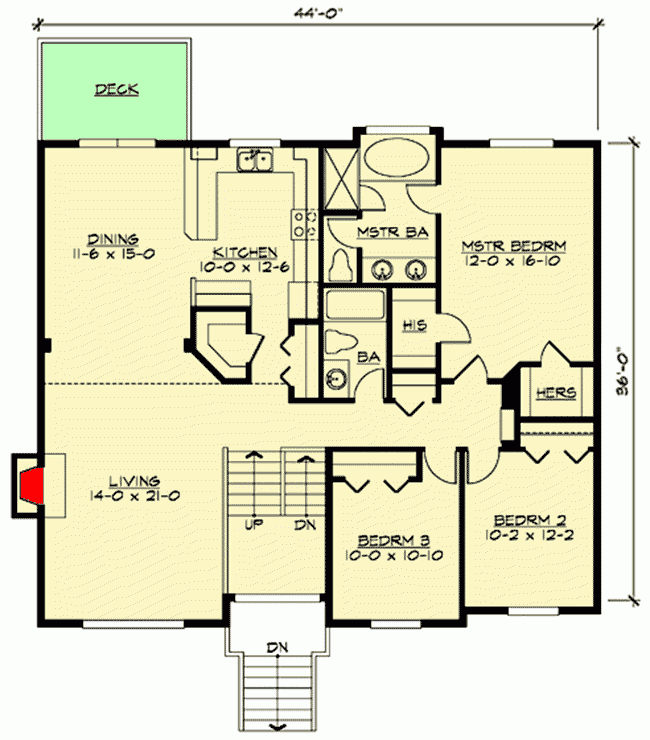 Four Bedroom Split Level 23443JD Architectural Designs House Plans - Split Level Floor Plans 4 Bedroom House Detached Garage