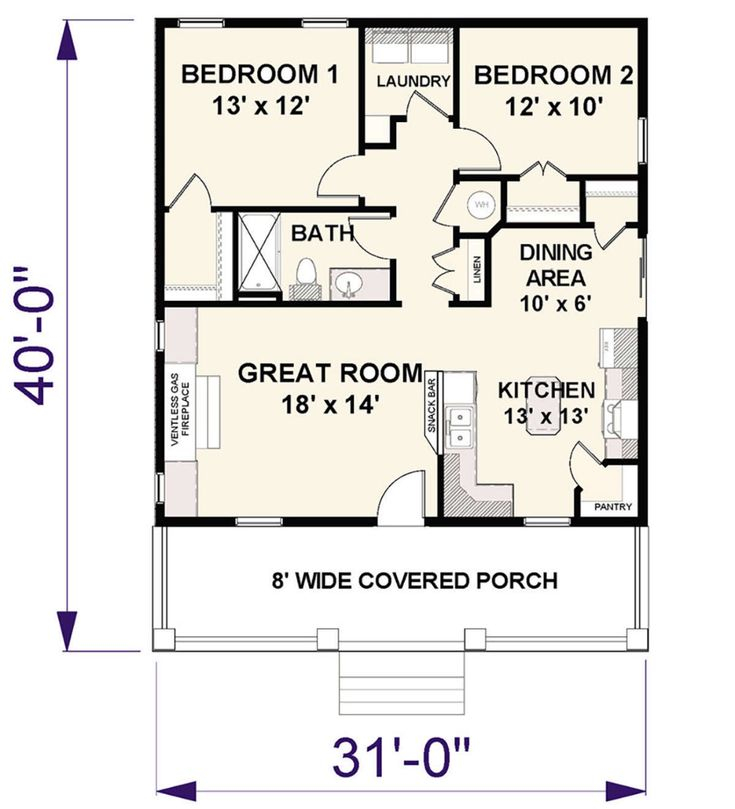 Guest House Floor Plans 2 Bedroom How To Design The Perfect Home Away  - Floor Plan For 2 Bedroom Kitchen And Bath Guest House