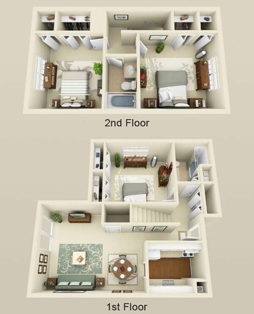 Here Are Some 2 Story Floor Plans For Your Future Sims Homes  - Sims 4 Two Bedroom House Floor Plan