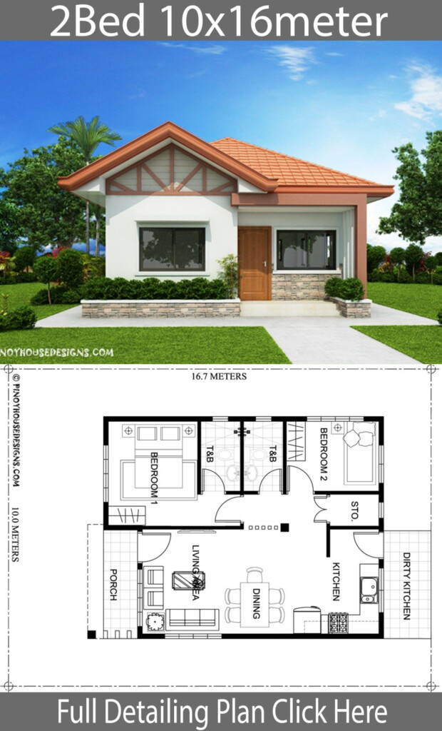 Home Design Plan 10x16m With 2 Bedrooms Home Planssearch Affordable  - Floor Plans For Affordable Houses With Two Bedrooms