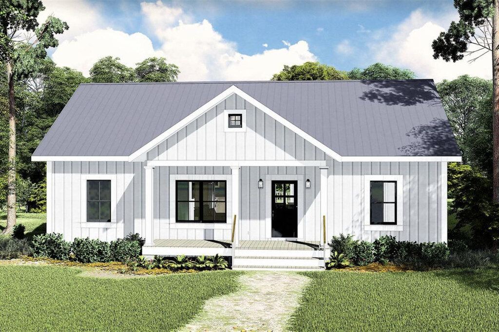 House Plan 1776 00100 Modern Farmhouse Plan 1 311 Square Feet 3  - 3 Bedroom 3 Bath One Story Floor Plans Farm House