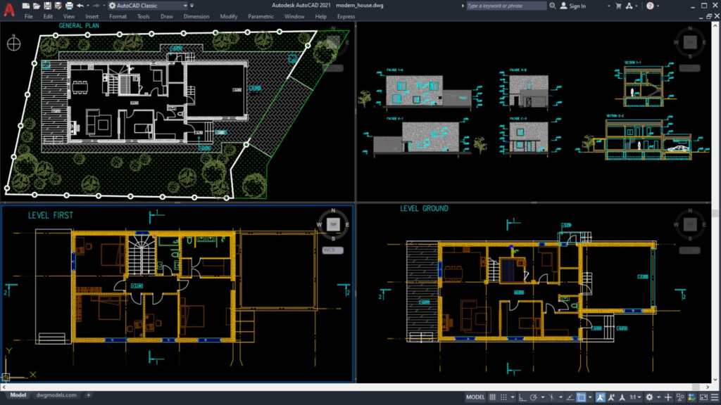 How To Design A House Floor Plan In AutoCAD Storables - Four Bedroom House Floor Plan Autocad