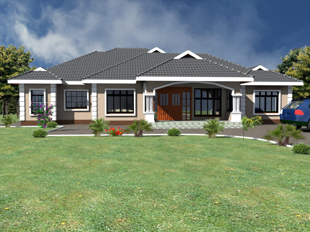 Latest 4 Bedroom House Plans Designs HPD Consult - 4 Bedroom House Design With Floor Plan