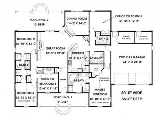 Luxury 5 Bedroom 3 Bath House Plans New Home Plans Design - 5 Bedroom 3 Bath House Floor Plans