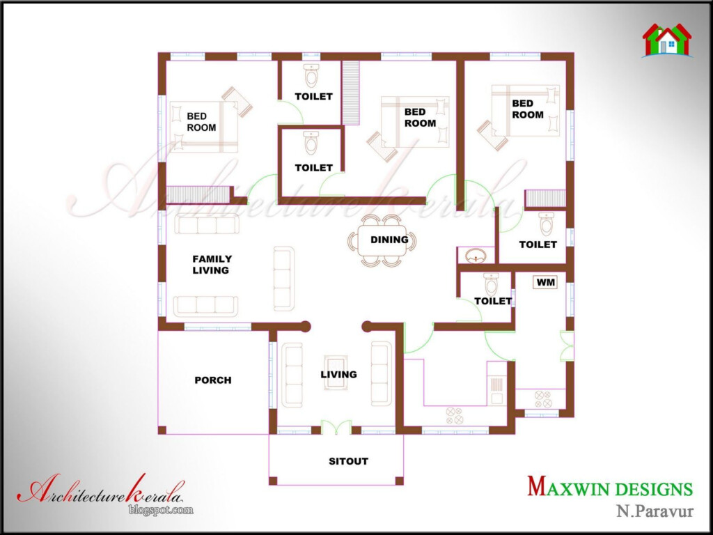 Luxury Plan For 4 Bedroom House In Kerala New Home Plans Design AEE  - Floor Plan For 4 Bedroom House In Kerala