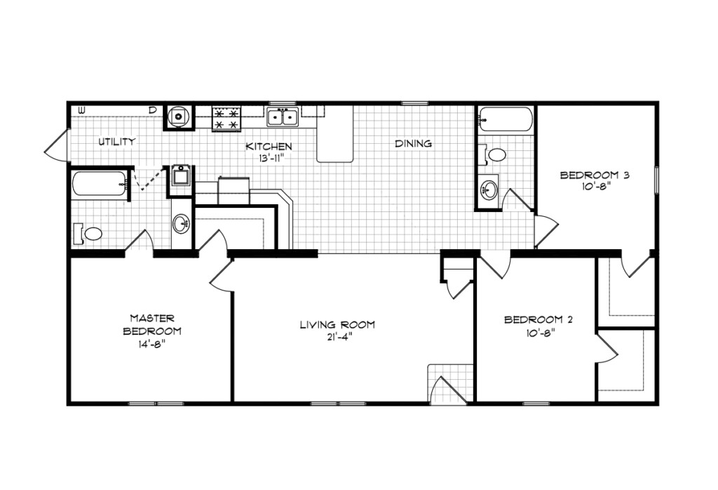 Mansion Sectional The Kentucky 28562 By Grandan Homes  - Housing Floor Plan 2 Bedroom Kentucky