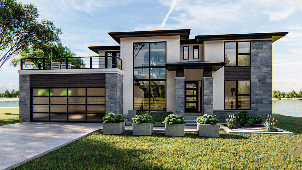 Modern House Plan 4 Bedrooms 2 Bath 2499 Sq Ft Plan 52 360 - 4 Bedroom 2 Bathroom House Floor Plan