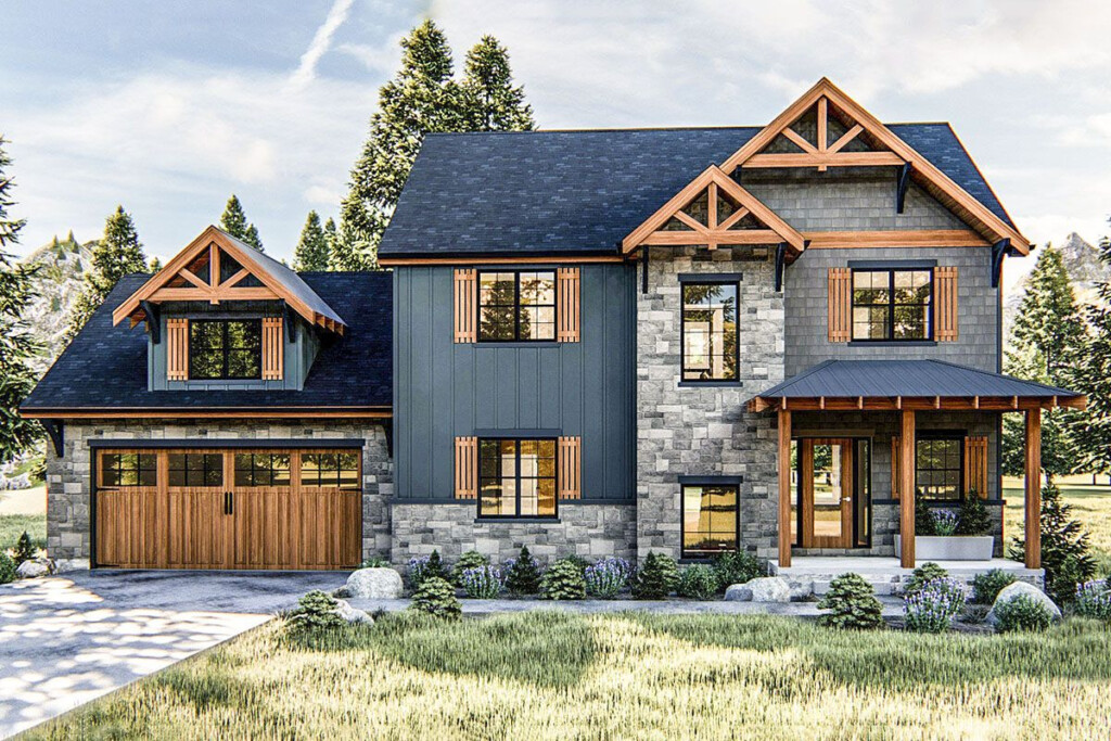 Mountain Rustic House Plans A Guide To Building Your Dream Home In  - Bedroom On The Second Floor Luxury Mountain House Plan