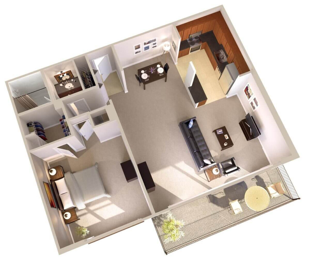 One Bedroom Apartments With Balcony Topaz House - Apartment Flat 1 Bedroom House Floor Plan