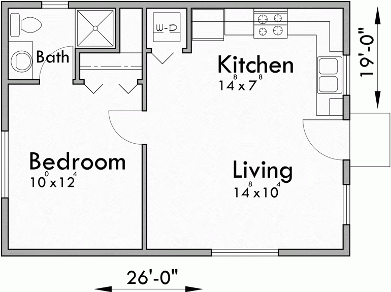 One Bedroom Floor Plan With Dimensions Www resnooze - Kendallville Housing Authority One Bedroom Floor Plans