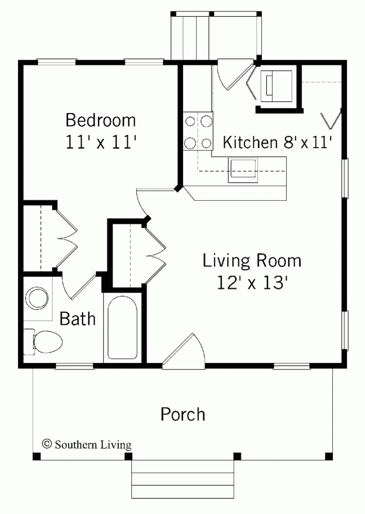 One Bedroom House Plans See The Top Plans For You - 1 Bedroom House Floor Plan