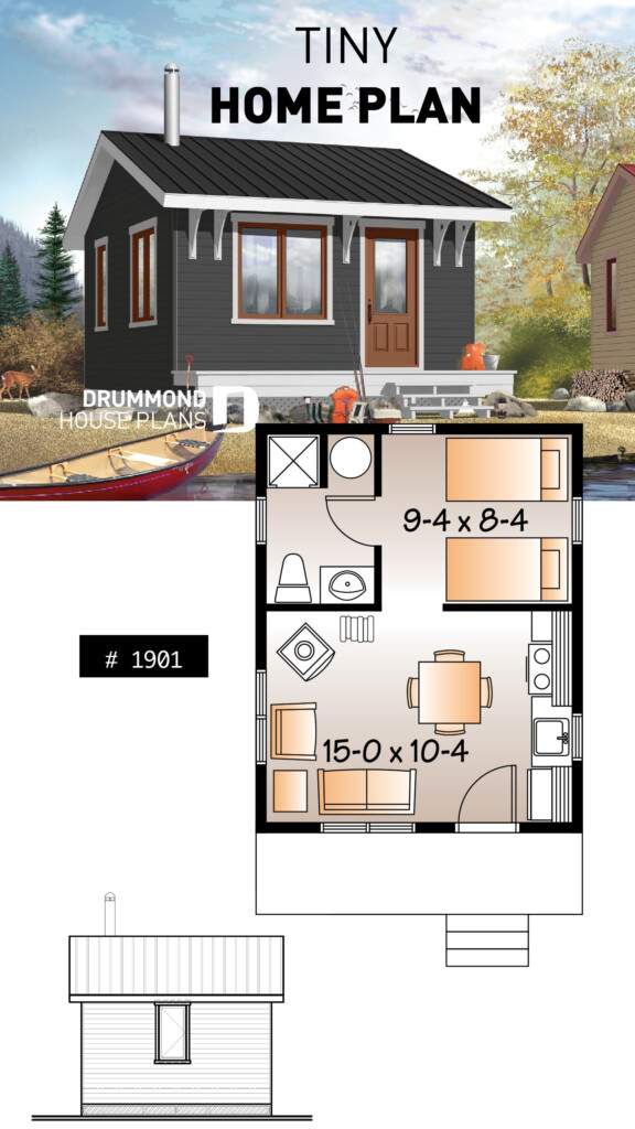 One Bedroom Tiny Home Plans Image To U - Floor Plans For Small Houses With 1 Bedroom