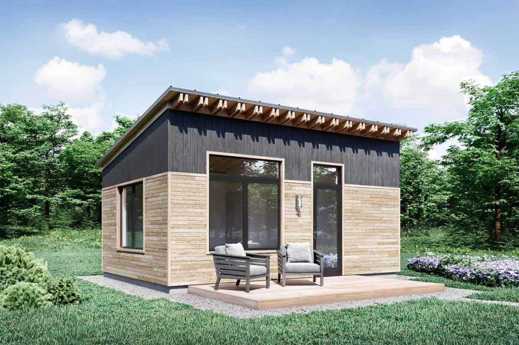 One Story Tiny House Floor Plans One Bedroom Tiny House - One Story One Bedroom Tiny House Floor Plans