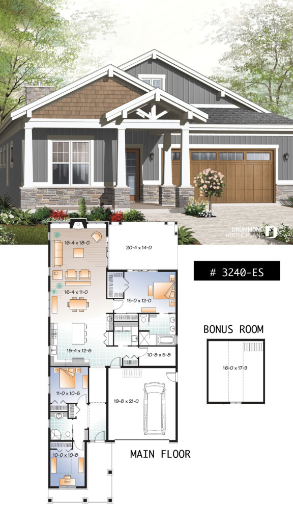 Open Floor Plans For Small Homes House Decor Concept Ideas - Small House Open Floor Plan 3 Bedroom With Balcony