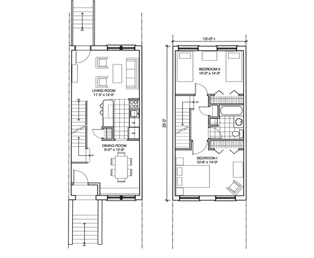 Philadelphia Row Home Floor Plans Viewfloor co - 3 Bedroom 2 Story Row House Floor Plan