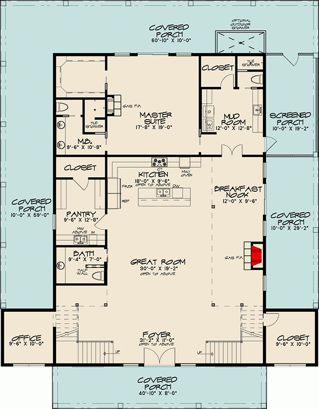 Plan 70549SND 3 Bedroom Barndominium Inspired Country House Plan With  - Old 3 Bedroom Houses Floor Plans