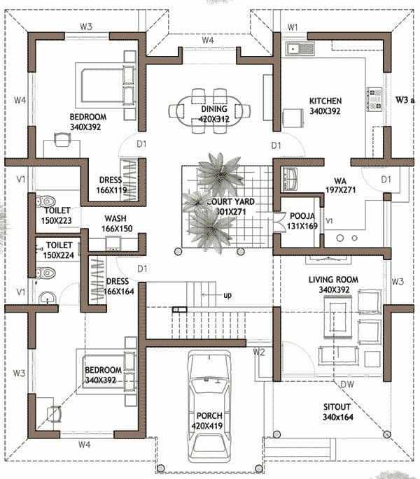 Plan For 4 Bedroom House In Kerala Unique 4 Bedroom House Plans In  - Floor Plan For 4 Bedroom House In Kerala