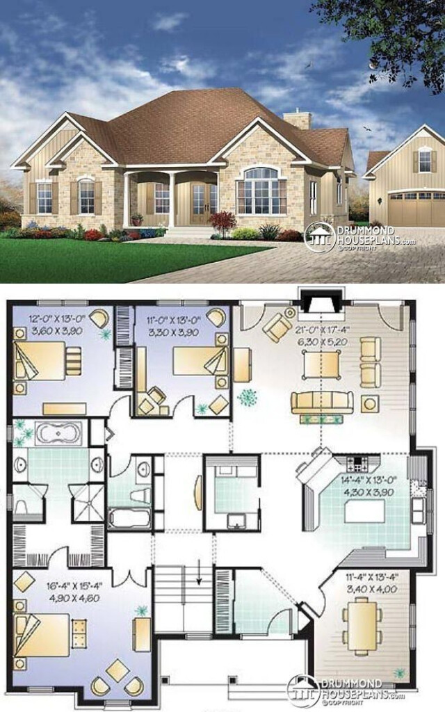 Planos Sims House Plans Drummond House Plans Model House Plan - 1 Bedroom House Floor Plan Sims