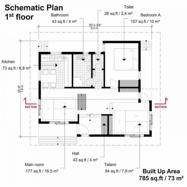 Plantas De Casas Estilo Japon s - 4 Bedroom Japanese House Floor Plan Traditional