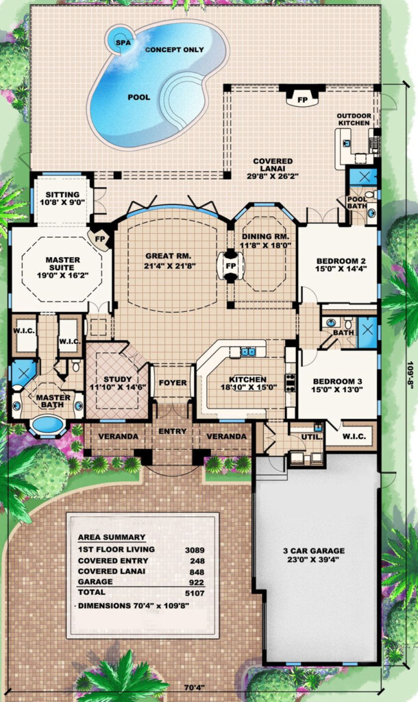 Pool House Plans With Living Quarters A Guide To Designing The Perfect  - 4 Bedroom Family House With Pool And Floor Plans