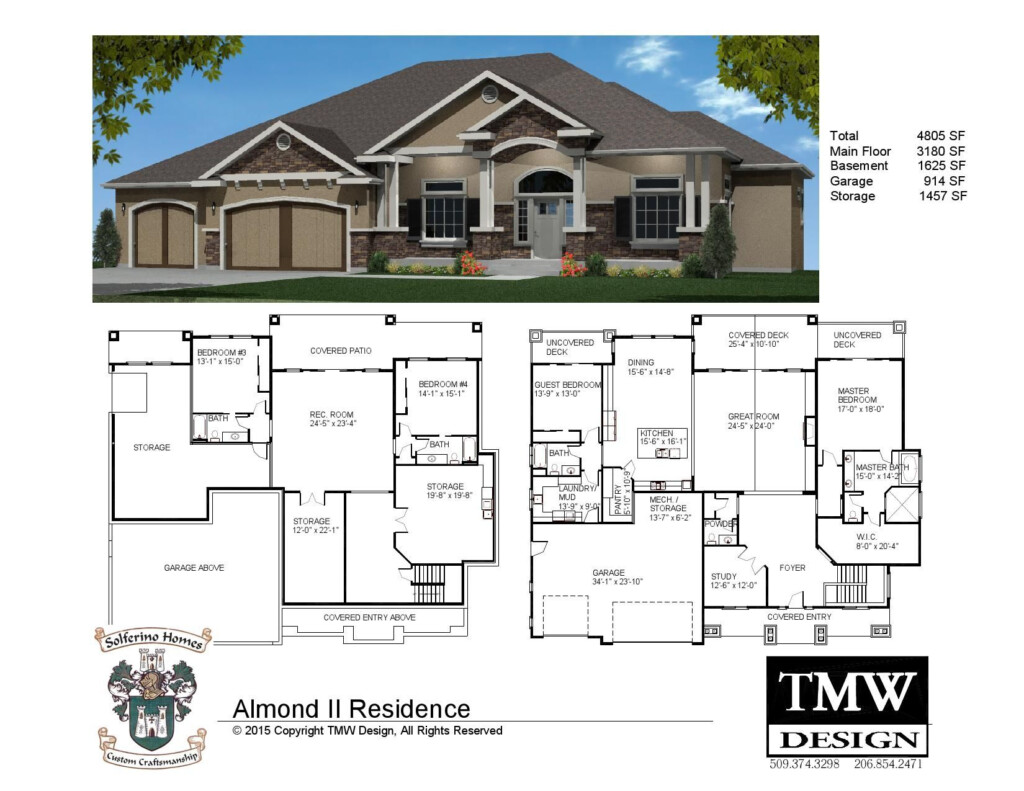 Rambler House Plans With Basement Mn - 3 Bedroom House With Basement Floor Plans